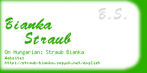 bianka straub business card